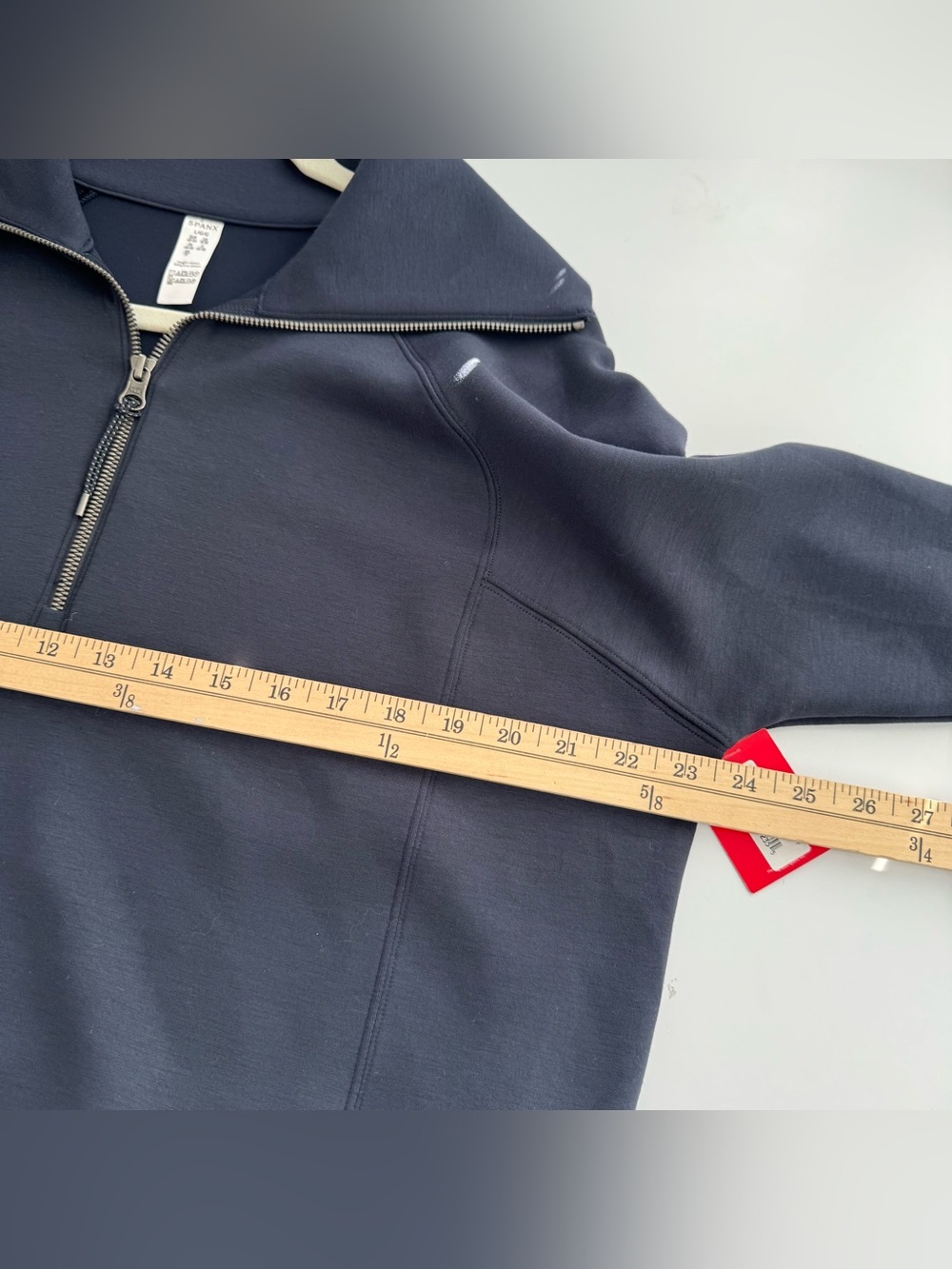 SPANX Softstreme AirEssentials Half Zip Pullover Sweatshirt Women’s L Navy NWT - Picture 8 of 13
